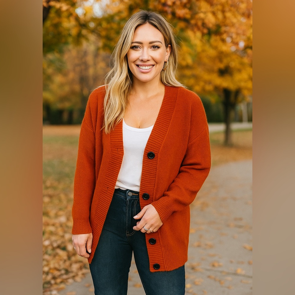 Cozy Orange Women's Sweater